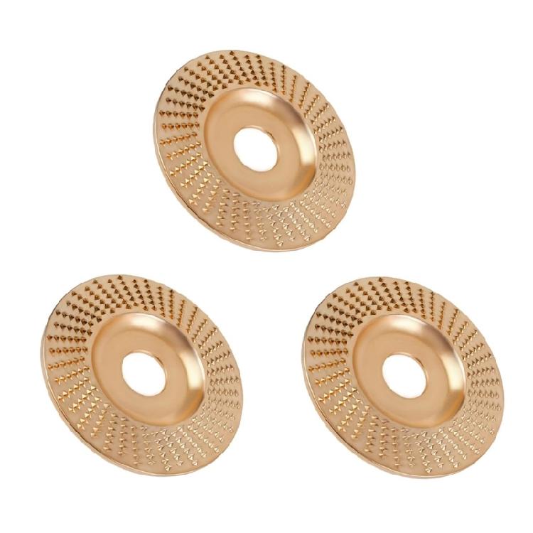 3Pcs Angled Grinder Accessories Wood Grinding Polishing Wheel Rotary Disc Angled Grinder Wood Carving and Rotary Burr Rasp Set Abrasive Disc