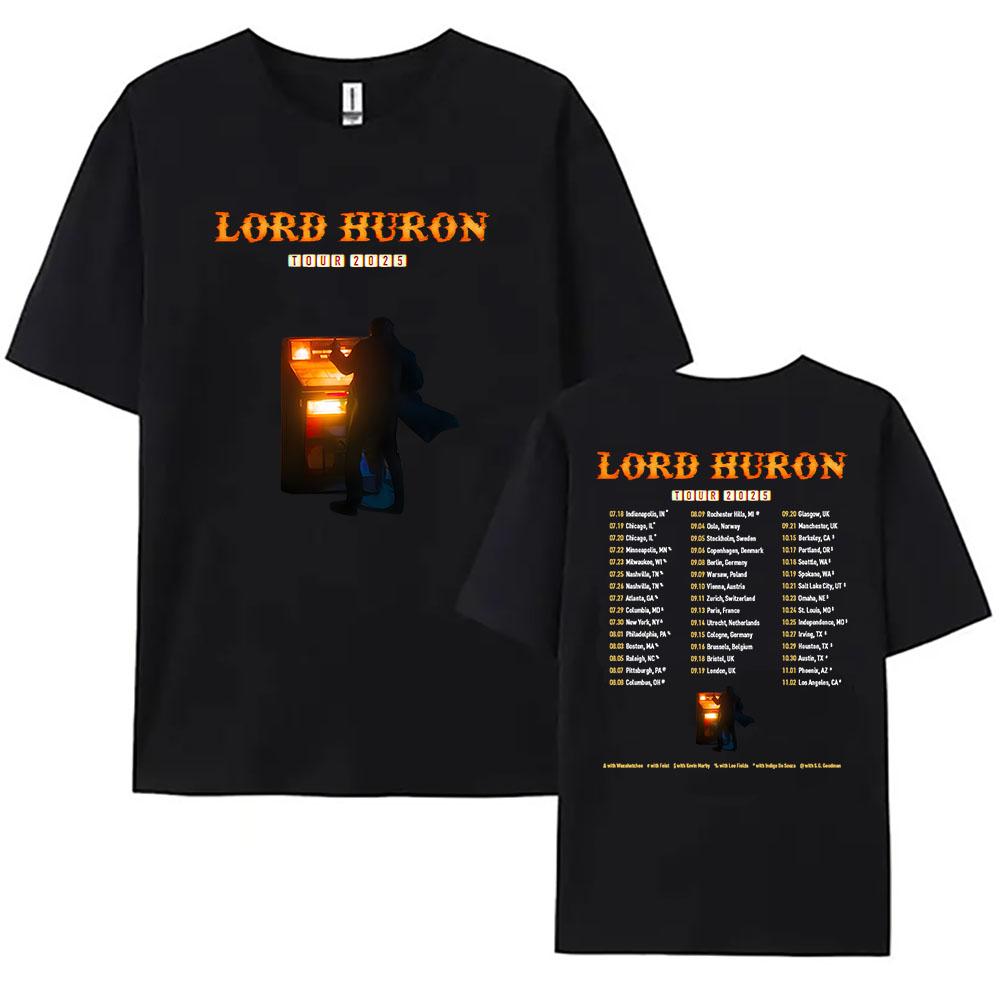 Lord Huron Tour 2025 T-shirt Rock Band Fashion Unisex Streetwear Hip Hop Casual Men Tshirts Summer Male T Shirt Graphic Clothing