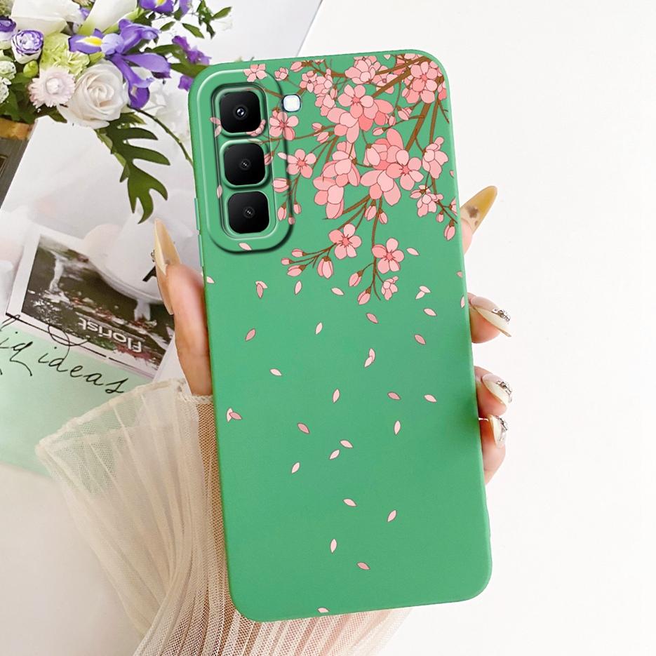 For Infinix Hot 70 5G Case X6895 X6895B Pretty Girl Sunflowers Painted Cover Soft TPU Phone Case For Infinix Hot 70 Hot70 Fundas