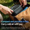 New Outdoor Portable Mini Hanging Neck Hanging Fan USB Charging Waist Hanging Fan LED Light Camping Waist Hanging Fan