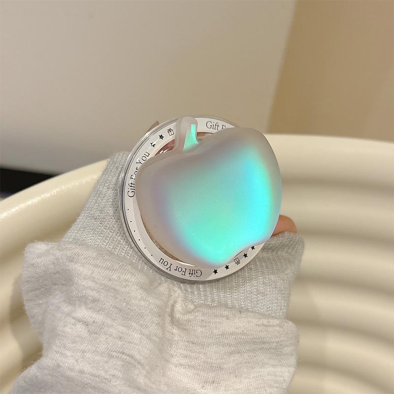 Temperament Light Luxury Korean Color Radium Is Suitable For Apple Mobile Phone Holder Lazy Airbag Simple And Creative Back Sticker