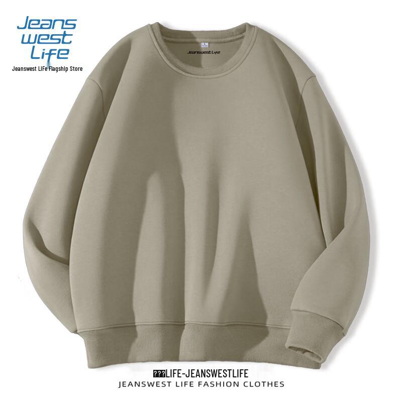 JEANSWEST LIFE Men's Heavyweight Crewneck Sweatshirt
