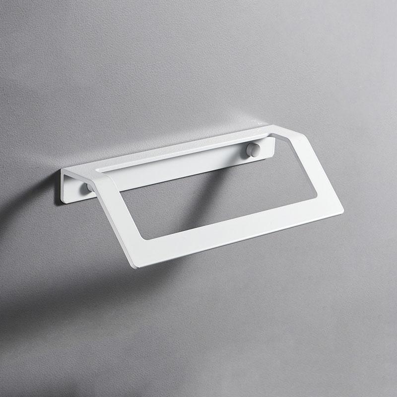 

White Bathroom Shelf Wall Mounted Towel Rack Towel Bar Aluminum Bathroom Shower Shelf Towel Storage Rack Bathroom Accessories