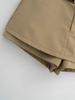 Plus Size European-Style High Waist A-Line Skort with Belt for Women