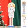 Hand Painted Nurse Wood Nutcrackers Holiday Nurse Figurine Charm Wood Nutcrackers Ornament for Office Decors