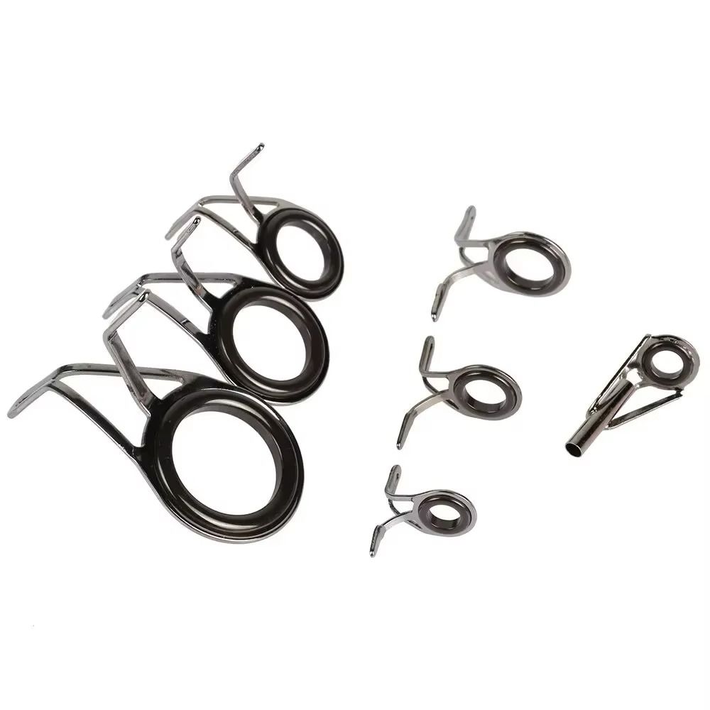 High Quality Stainless Steel Casting Fishing Rod Guide Ceramic DIY Fishing Pole Ring Stainless Steel Frame Fishing Accessories