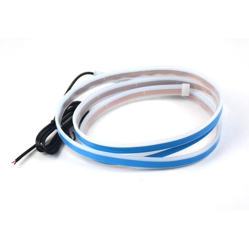 LED Daytime Running Light Scan Starting Car Hood Decorative Lights DRL Auto Engine Hood Guide Decorative Ambient Lamp 12V