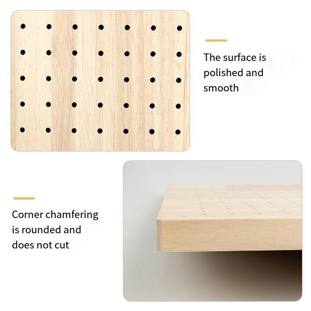 Wooden Knitting Blocking Mat DIY Knitting Board Gift Pottery Clay Base Plug Board  Needlework
