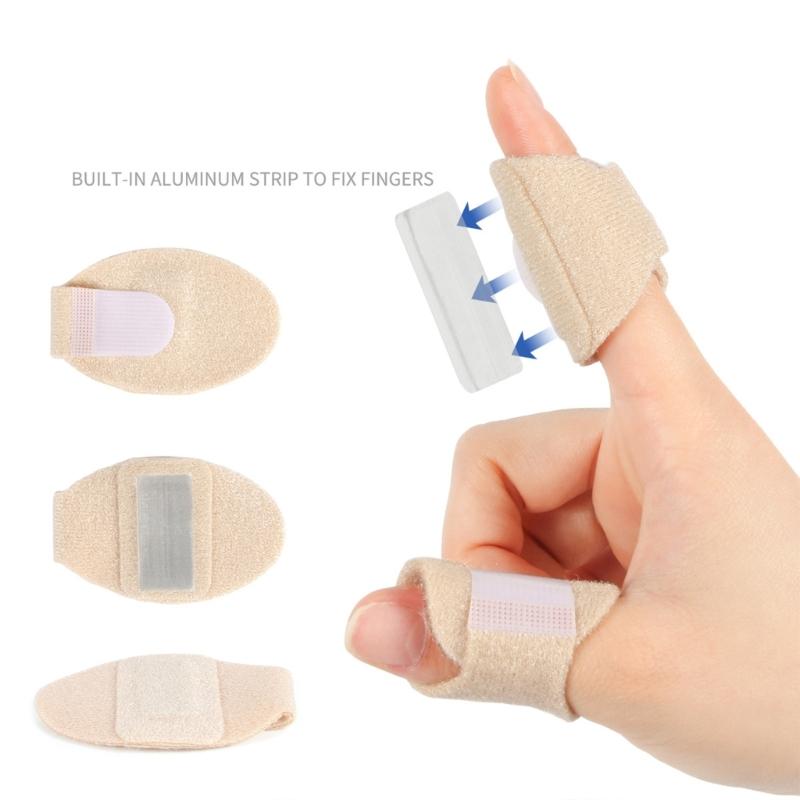 Breathable Finger Splint Stabilizers For Injured Joints Flexible Adjustable Sports Music Activities Comfortable Polyester Support Sleeve