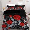 Flower Butterfly 3D Printed Quilt Cover Set Elegant Retro Home Textiles Duvet Cover Set Pillowcases Soft Comfortable Bedding Set