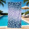 Vibrant Sparkly Leopard Towel Oversized Shimmer Gradient Animal Print Microfiber Towel for Beach Trips