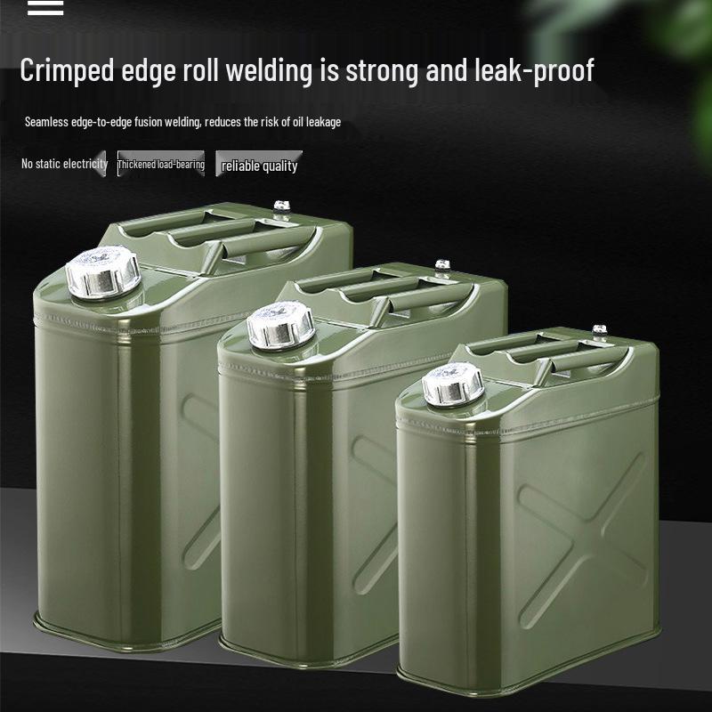 Tinplate Metal Gasoline Can 10L/20L/30L Square Fuel Tank Iron Drum for Car Diesel