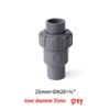 White PVC Ball Check Valve for Water Pipes, Fish Tank Fitting, Sizes: 1 Inch, 25, 32, 40, 50 Mm