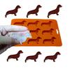 9-Cavity Dachshund Silicone Mold for Dog Ice or Chocolate