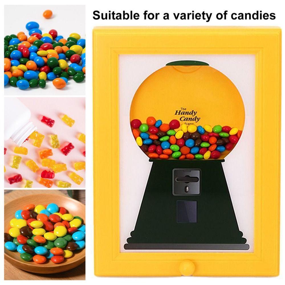 Dust-proof Candy Dispenser Picture Frame Creative Vintage Candy Dispenser  for Candies/Nuts