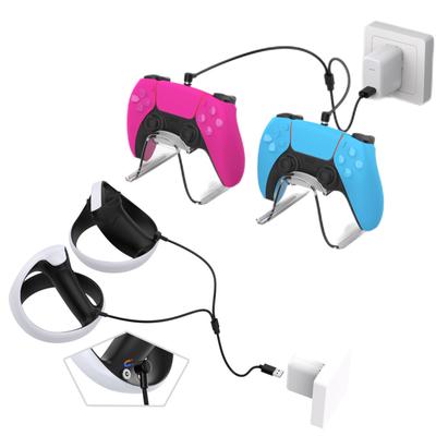 PSVR2 įkrovimo kabeliui C tipo įkroviklis 2 viename USB tipo C įkrovimo kabelis Magnetinis įkrovimo laidas, skirtas PSVR2 valdikliui