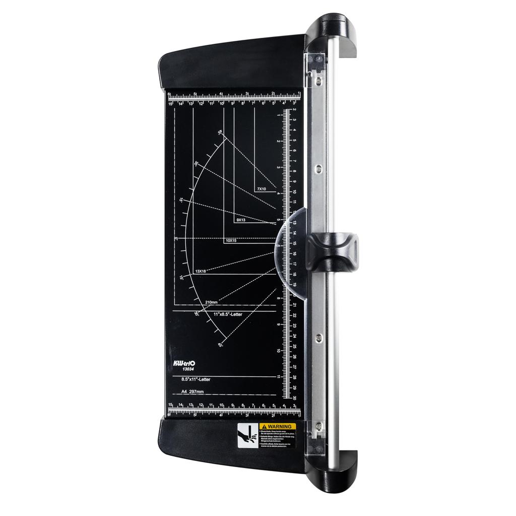 Lightweight Mini Paper Paper Trimmer for Cutting and with A4 Compatible HFS(R) Cutter, Photos, Cards, Labels, Coupons, Ruler, Black,