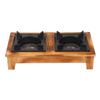 Small Windproof Liquor Burners Easy Cleaning Wood Metal Texture for Outdoor Activity with Stable Flame and Easy Cleaning