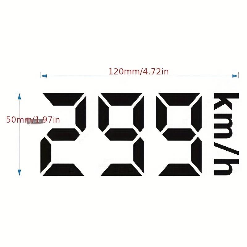 299 Speed Racing Reflective Sticker, Fade Resistant Decal for Motorcycle Helmet Bike Motocross, Black Grey White Red