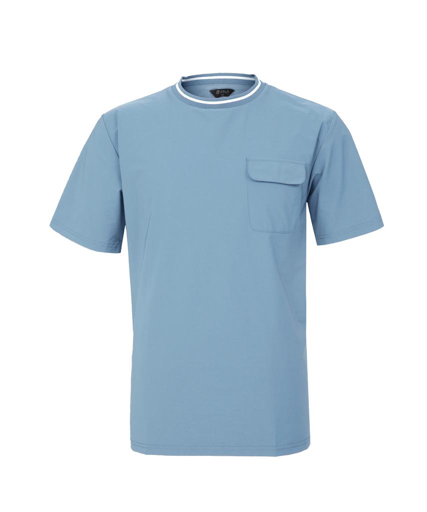 2ELA Flexible Men'S Woven Short Sleeve T-Shirt 4 Colors