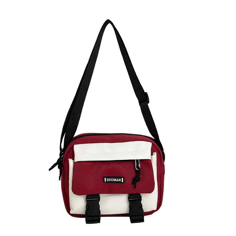 

Японская инструментальная маленькая сумка сумка-мессенджер студенческий рюкзак повседневная универсальная студенческая сумка для мобильного телефона маленькая сумка-портфель женская With pendant красный