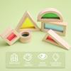 Promise Babe Colorful Building Acrylic Photography Rainbow Building Equilateral Right 3D 24 Ages Blocks, Sheets, Toys, Props, Toys, Cuboid, Triangle,