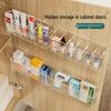 Wall-Mounted Rectangular Compartment Organizer for Medicine, Cosmetics, and Lipstick