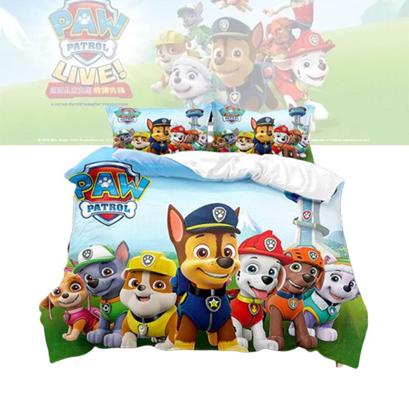 Povlečení Tlapková patrola Polyesterové ložní prádlo pro děti Obsahuje 1 povlak na polštář a 1 povlak na přikrývku Velikost 135x200cm