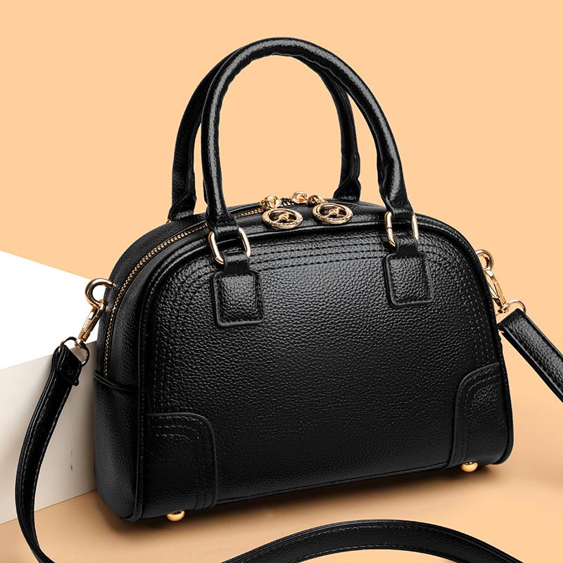 Soft Leather Handbag Women's Small Square Bag Crossbody Bag