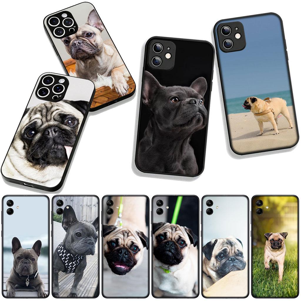 for Motorola Moto G54 G05 G24 G45 G55 G75 G85 G15 G57 G86 Power Edge 50 30 Ultra Fusion neo Pro Case France Bulldog Dog Pet