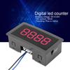 Zähler LED Digitalanzeige 4-stellig 0-9999 Auf/Ab Plus/Minus Panel Zähler Messgerät mit Kabel Digitalzähler Auf Ab Zähler