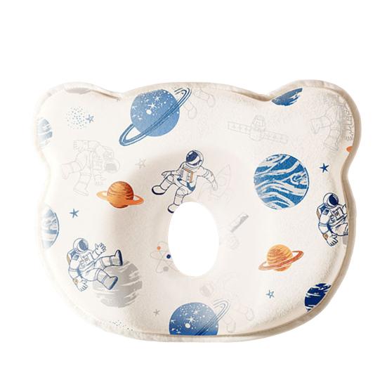 Baby Shaping Pillow Memory Foam Head Support for Strollers Cribs Breathable Infant Flat Head Pillow Cute Baby Gifts