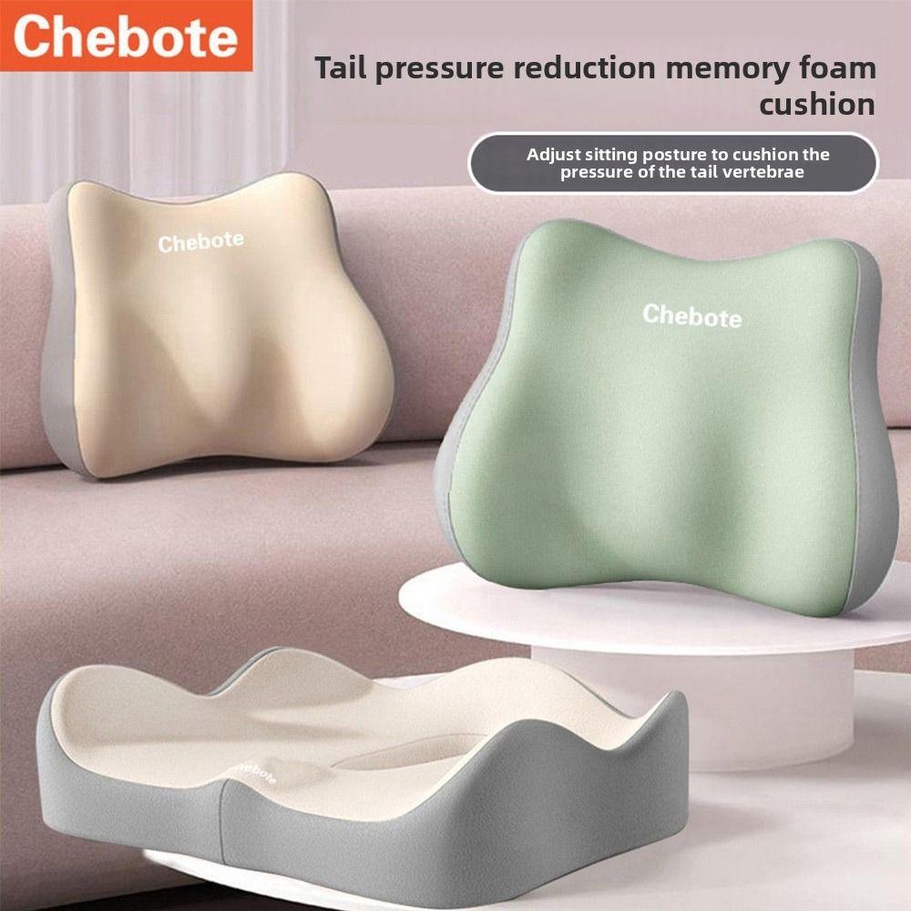 Ergonomic Lumbar Support Pillow Memory Foam Office Chair Pad Waist Cushion for Office Chair