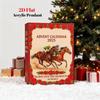 Run for the Roses Advent Calendar 2025,24 Days Christmas Countdown with 2D Flat Acrylic Mini Racing Horse Figurines, Holiday Gift for Horse Lovers