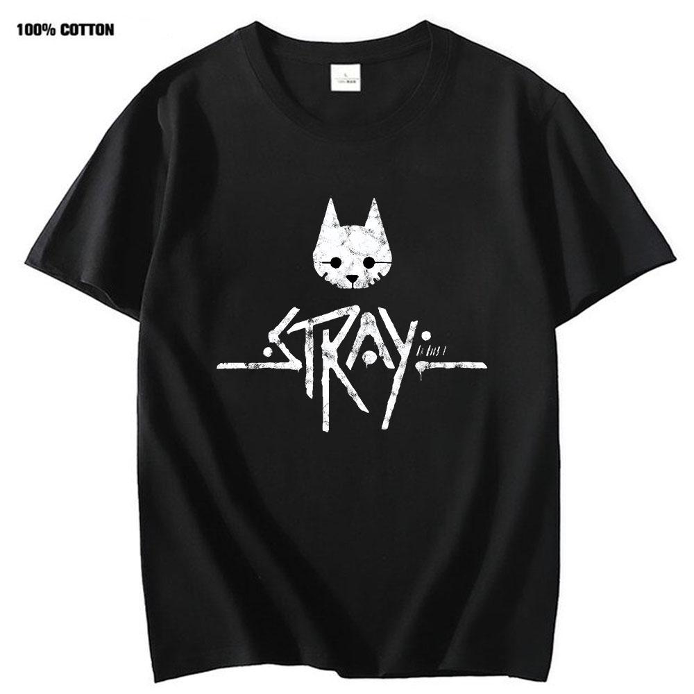 

Stray Cat Game T Shirt Women Clothes 100%Cotton Men Unisex Casual Female Harajuku Camisas Streetwear Short Sleeve Tee Game Shirt 2XL