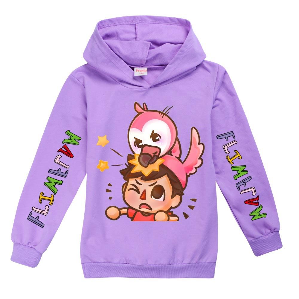 2026 Fall Anime Flamingo Youtube Gamer Albert Mr Flimflam Hoodie Kids Cute Sweatshirts Baby Boys Casual Coats Girls Outerwear