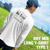 Evergreen B-TRUE Dry Mix Long T-Shirt, Type 1, Size L, Black