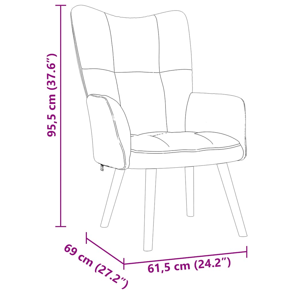 Relax Chair Cream Fabric