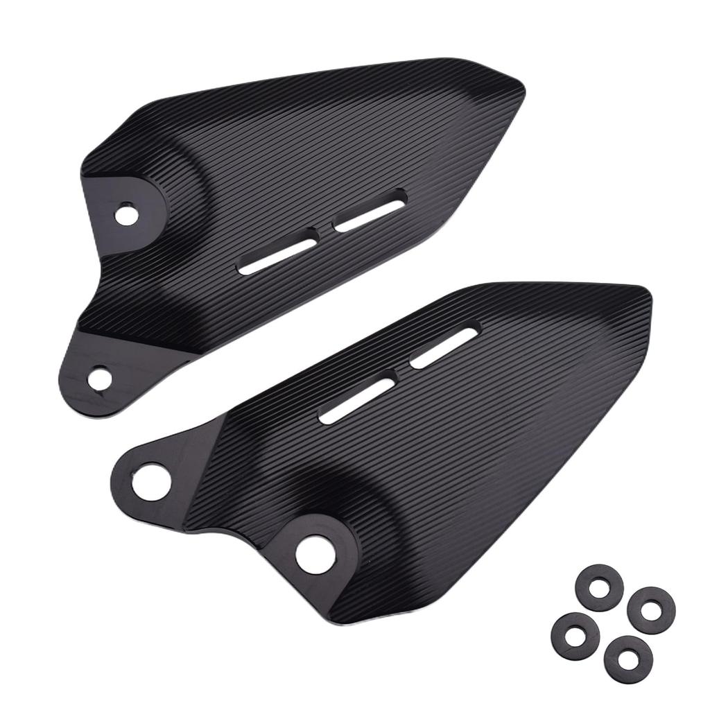 LEDISHUN Aluminum Heel Plate Guards for Z900RS CAFE (1 Pair) (2018-2024) (Black)