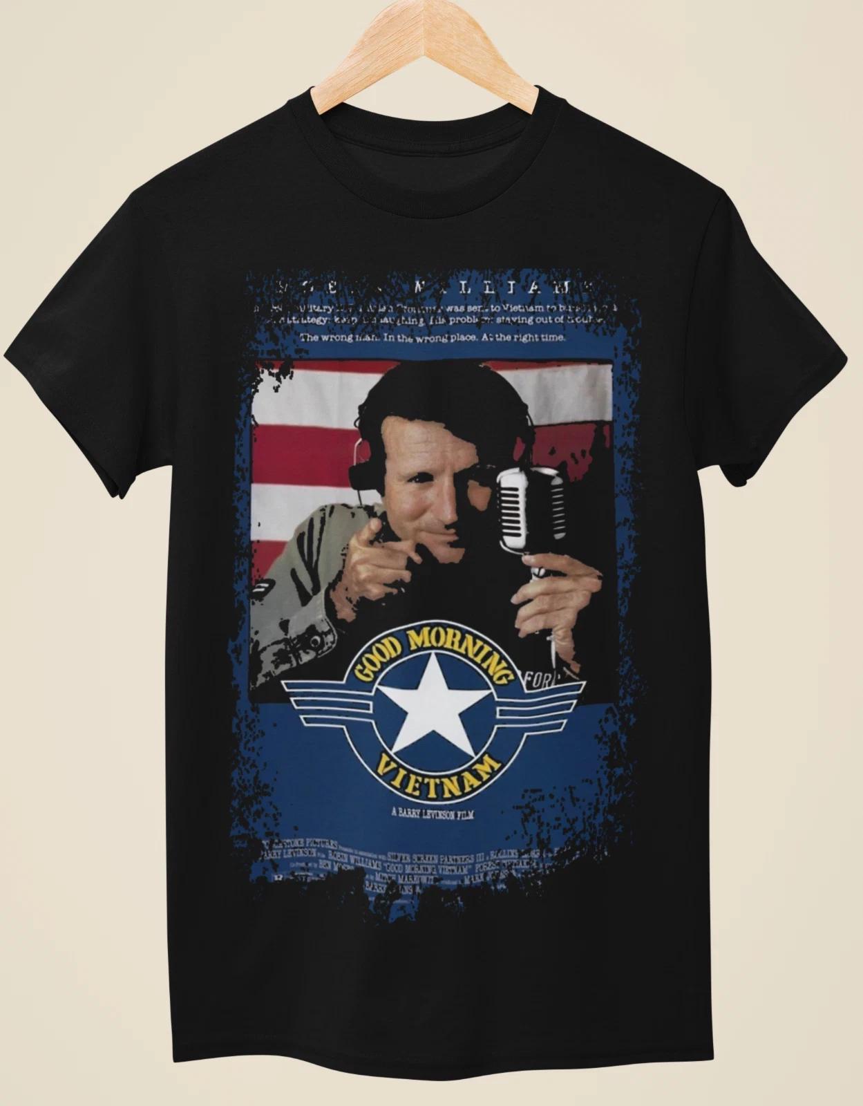 Good Morning Vietnam - Movie Poster Inspired Unisex Black T-shirt M