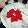 24pcs Valentine'S Day Felt Heart-Shaped Wool Balls | Suitable for Decorating Heart-Shaped Vases, Adding Decorative Wool Balls