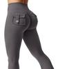 European & American High-Waist Fitness Yoga Pants with Pockets