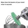 Acessório Espátula de Creme para Liquidificador, Raspador de Cabeças de Batedeira de Pedestal, Limpadores de Acessórios para Batedores de 6 Arames Defletor Antisalpicos