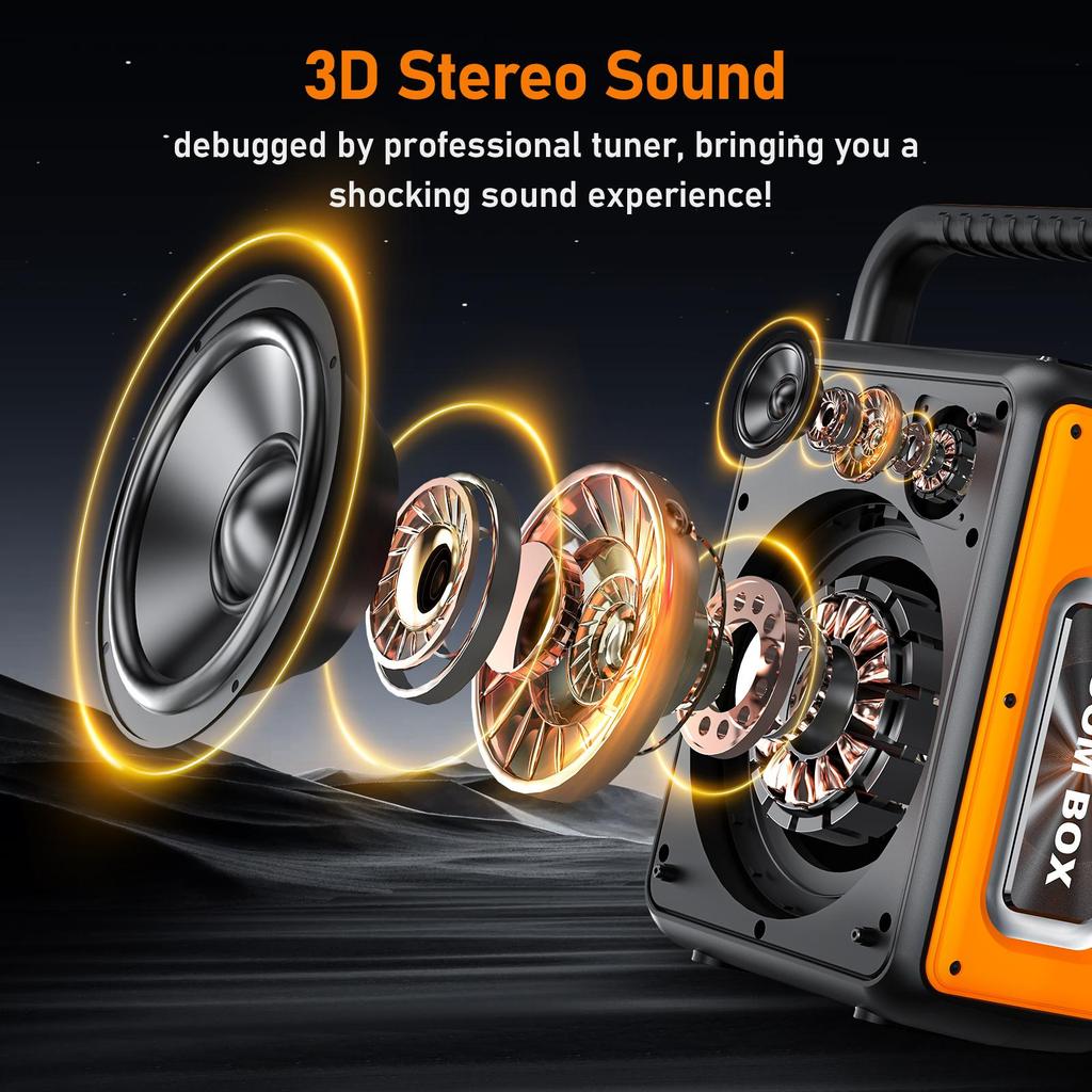 Machine de Karaoké avec 2 Microphones Sans Fil pour Adultes, Système Karaoké Bluetooth Portable avec Lumière RGB pour Fête à Domicile