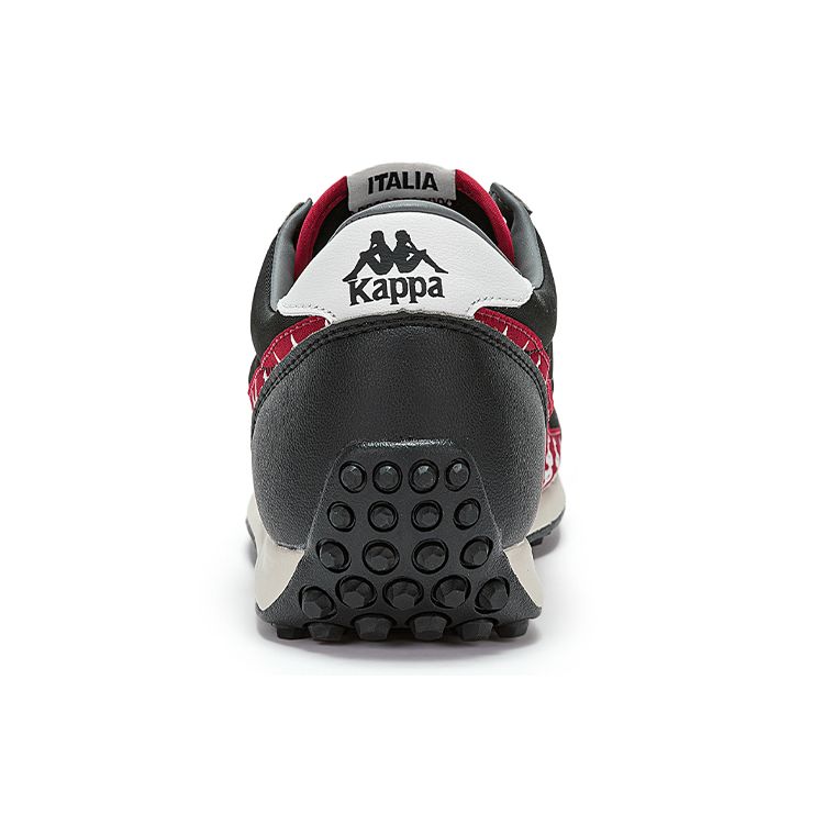 Kappa Commuting Casual Retro Slip-Resistant Durable Lightweight Low-Top Running Shoes Unisex sneaker Black Red K0CY5MM18-990