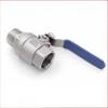 Qizhou 304 Stainless Steel Two-Piece Ball Valve