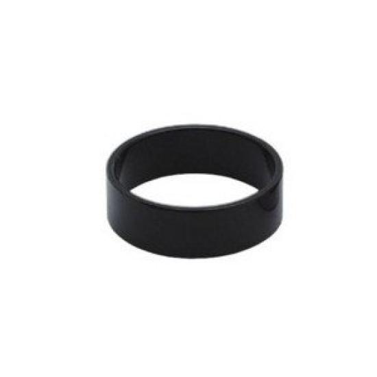 NITTO Chromoly A Head 5mm Spacer, Black, (1-1/8 inch)