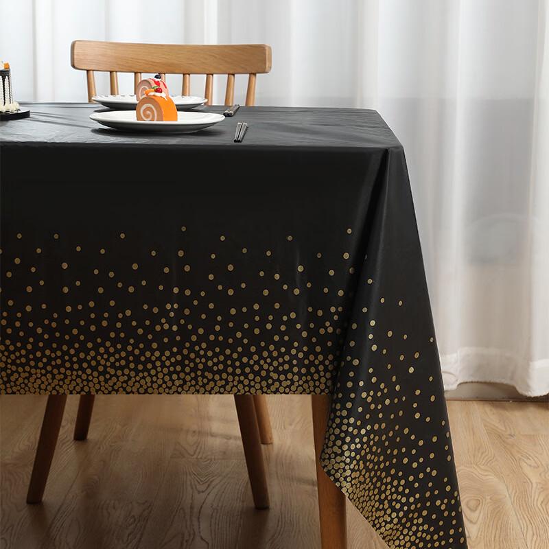 Disposable Silver Dot Party Tablecloth