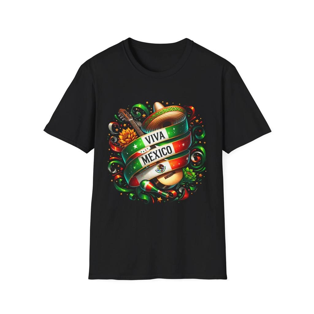 Viva Mexico T-Shirt, Unisex Mexican Culture Tee, Fiesta Apparel, Celebrate