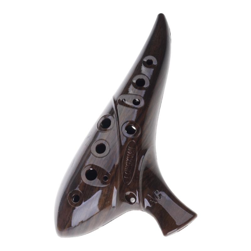 12 Hole Ceramic Ocarina Musical Device Smooth Surfaces Texture Balanced Tone Output for Aspiring Musicians and Collectors